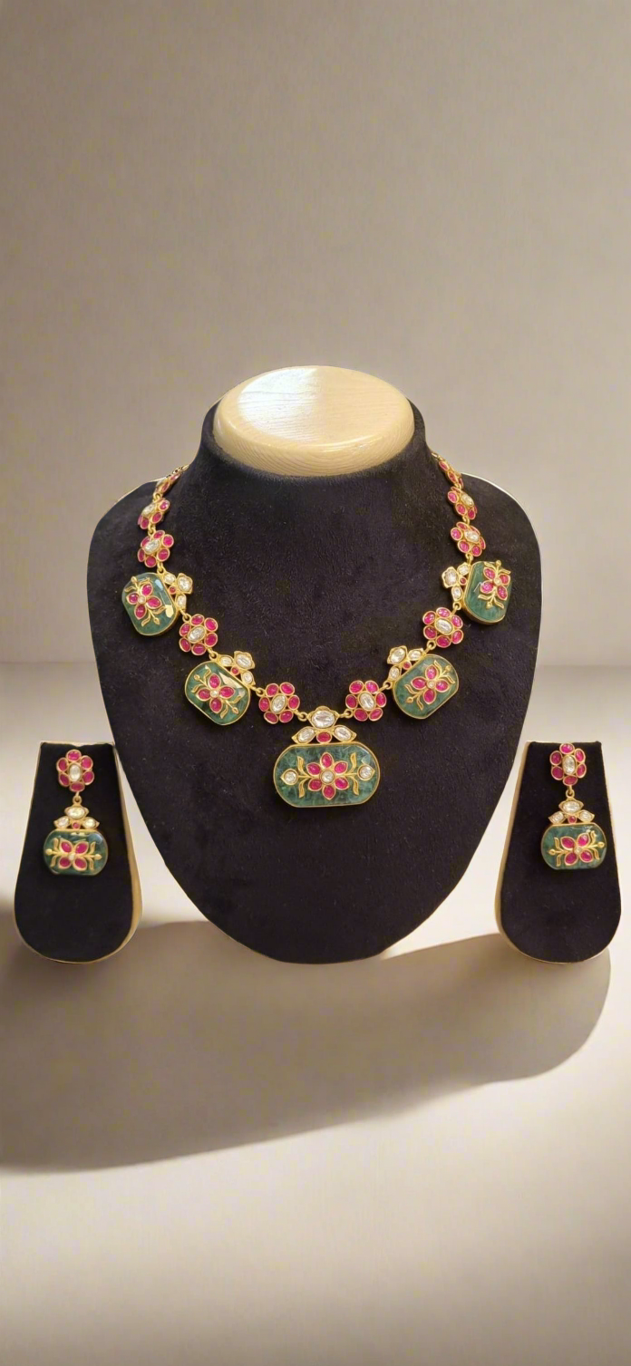 Fluorite Floral Necklace