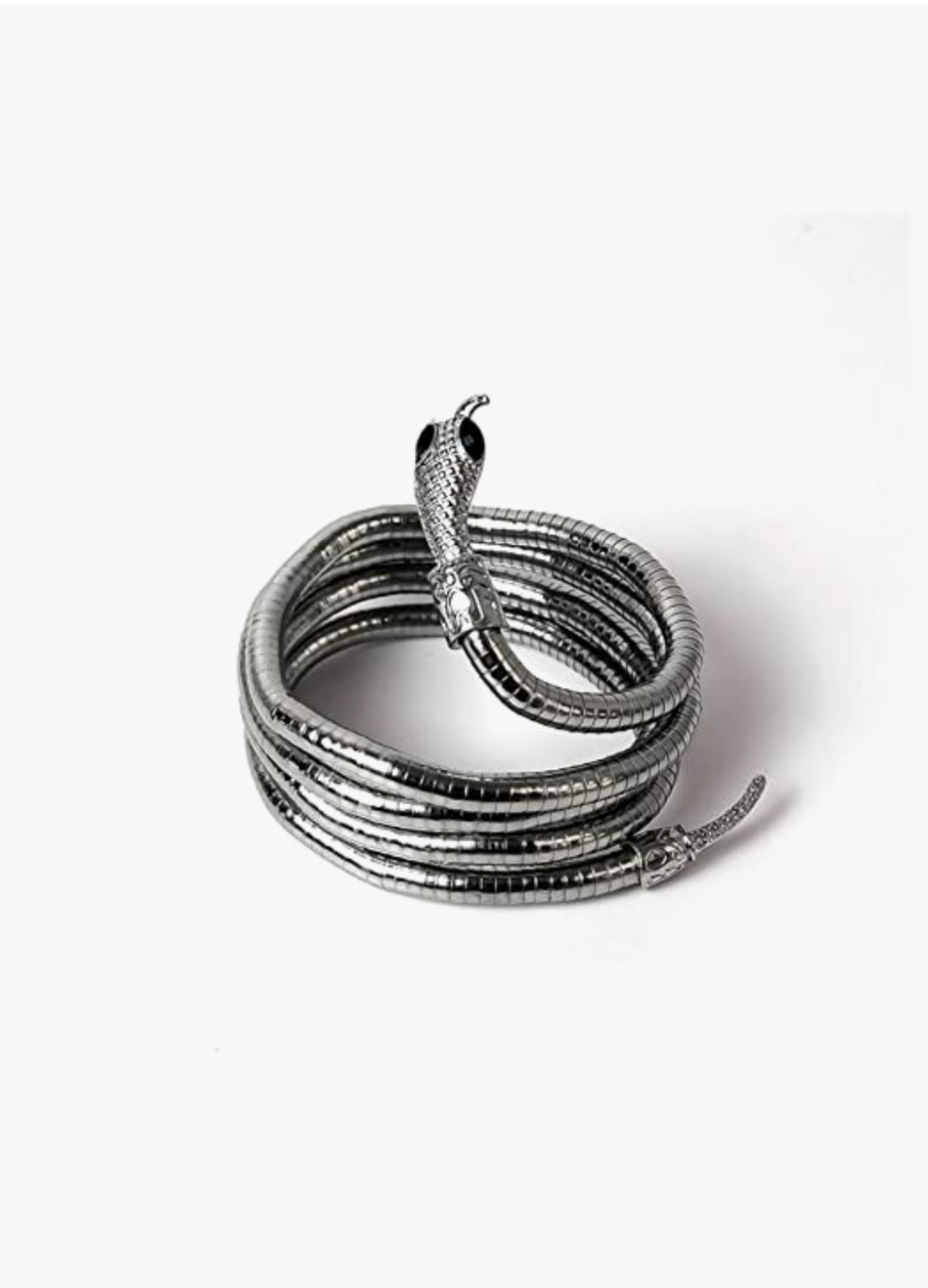 Flexible Snake Design Black Polish Anti-Tarnish Multi-Wear Neckpiece