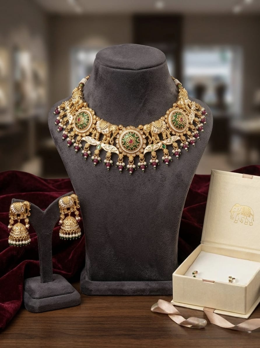 The Gaja-Heritage Antique Necklace Set