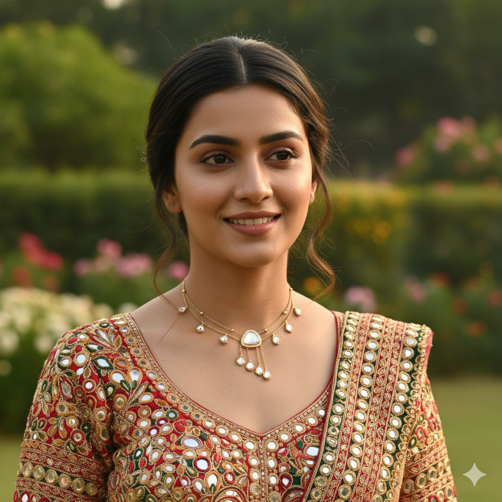 Dewdrop Delight Modern Polki Choker