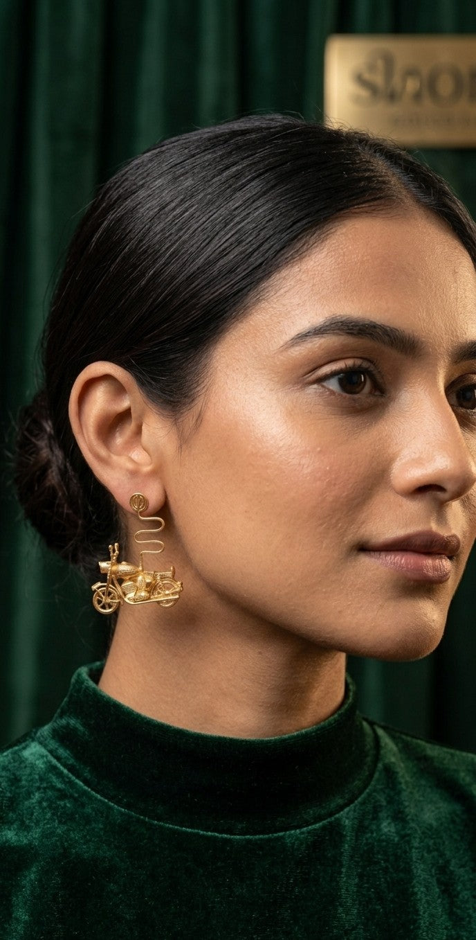 Jalparee Classic Cruiser Inspired Statement Earrings