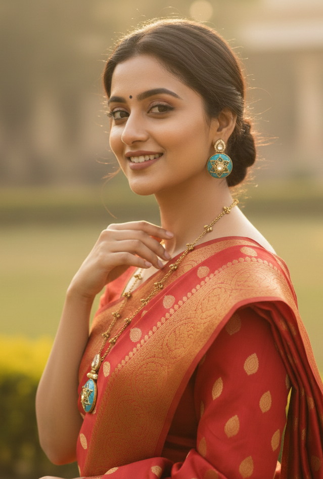 🌟 The Celestial Turquoise Pendant Set