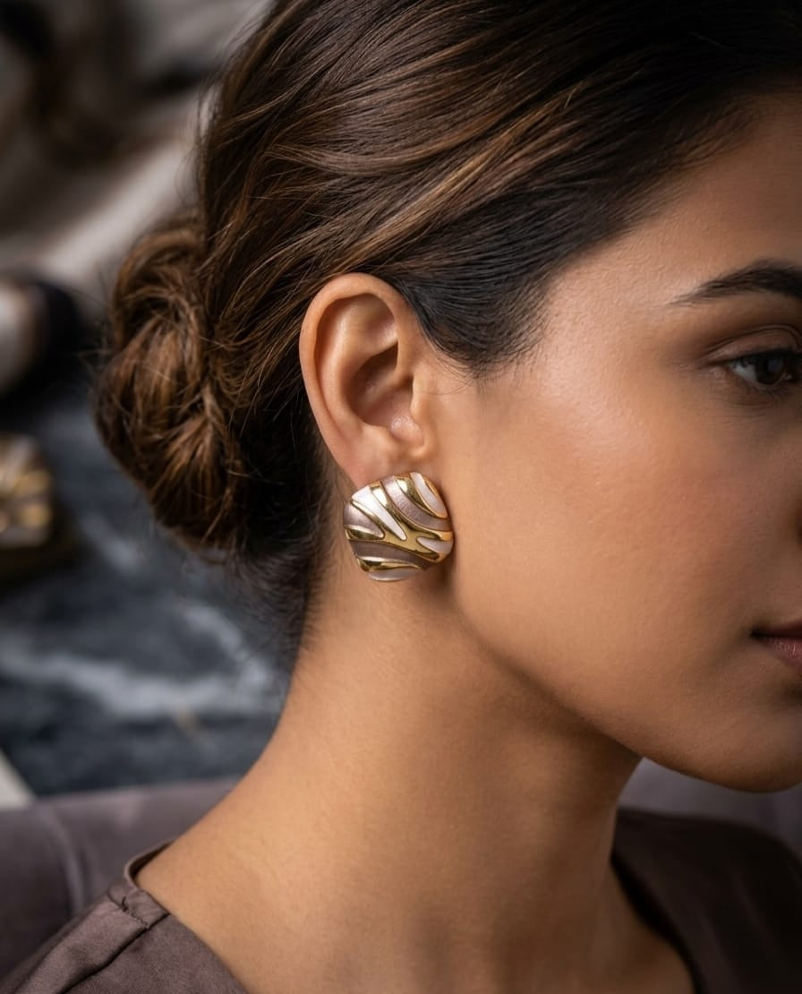 The Solstice wave western earrings by Jalparee