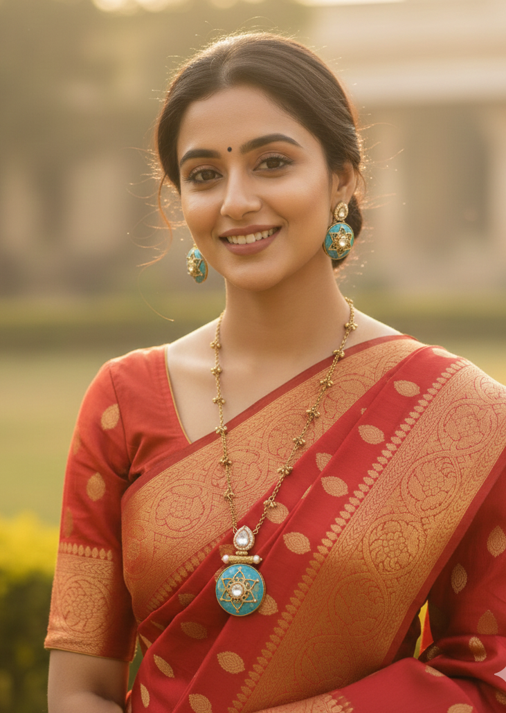 🌟 The Celestial Turquoise Pendant Set