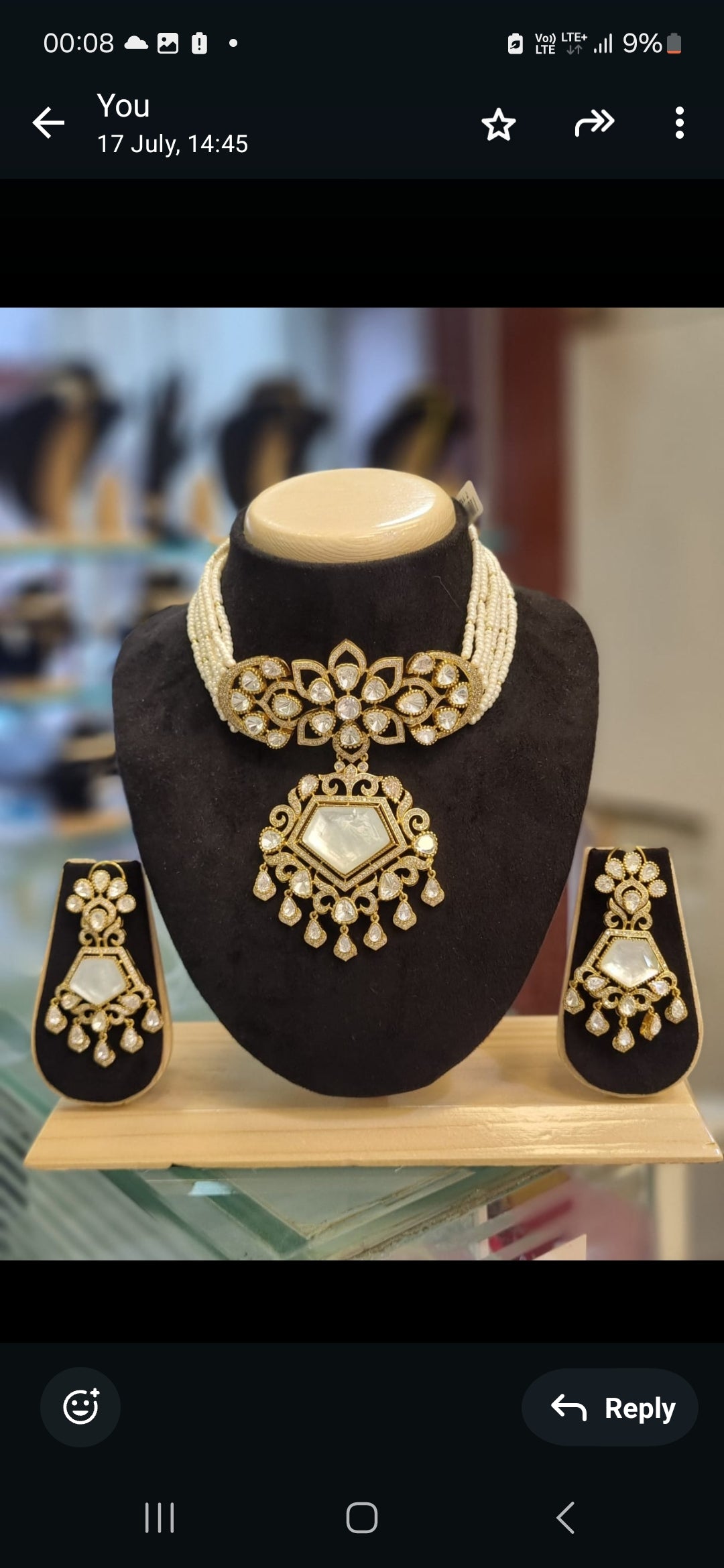 Mother of Pearl Traditional Necklace Set